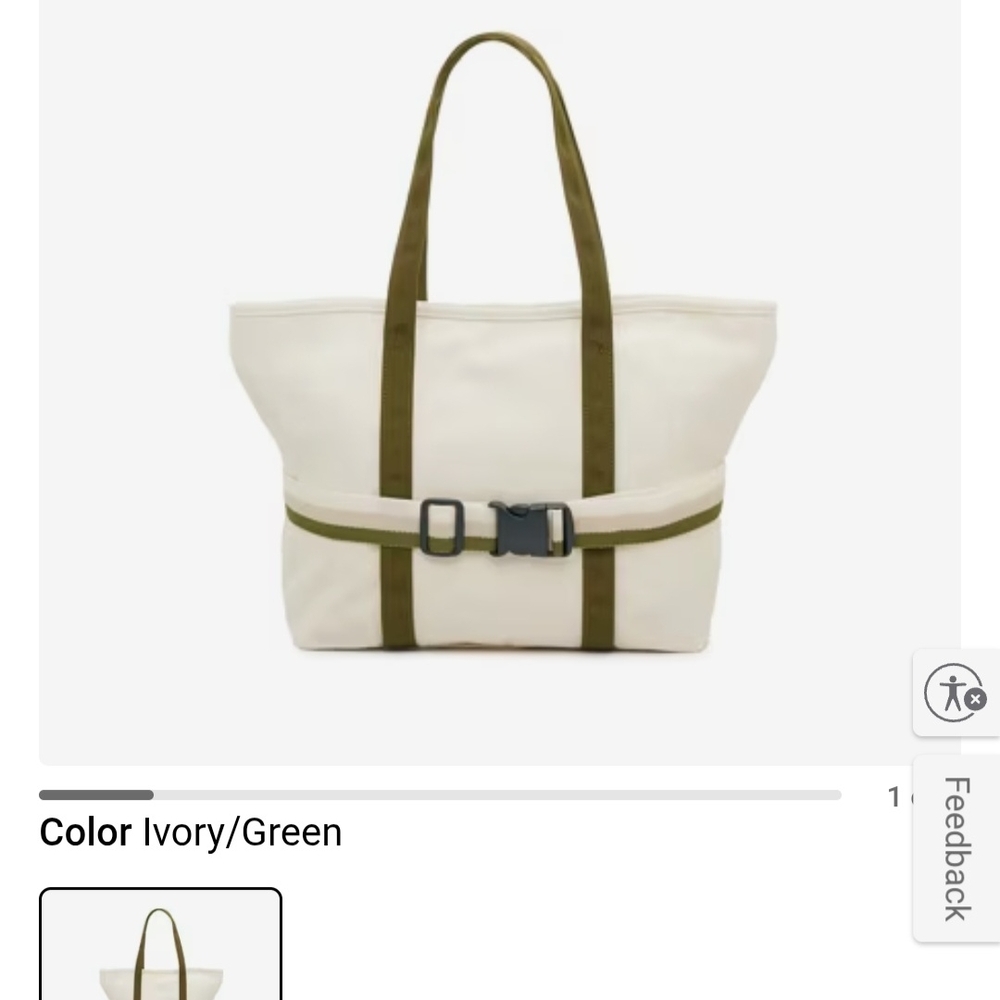 DSW Canvas Tote with Travel Band